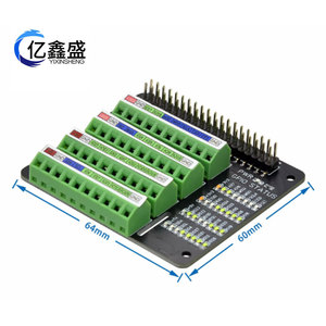 Carte d'extension GPIO Raspberry Pi 4 avec borniers et LED d'état pour l'éducation et les projets maker - Product Image 4