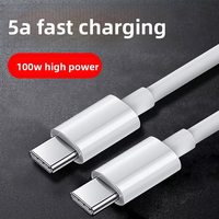 Câble de données USB-C 100W, USB-C vers USB-C, charge rapide et transfert de données pour iPhone, ordinateur portable, tablette, câble de charge USB