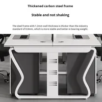 Bureau d'employés 2025 – Design rectangulaire moderne et simple en bois, durable, anti-choc, sensation de luxe léger, haut de gamme