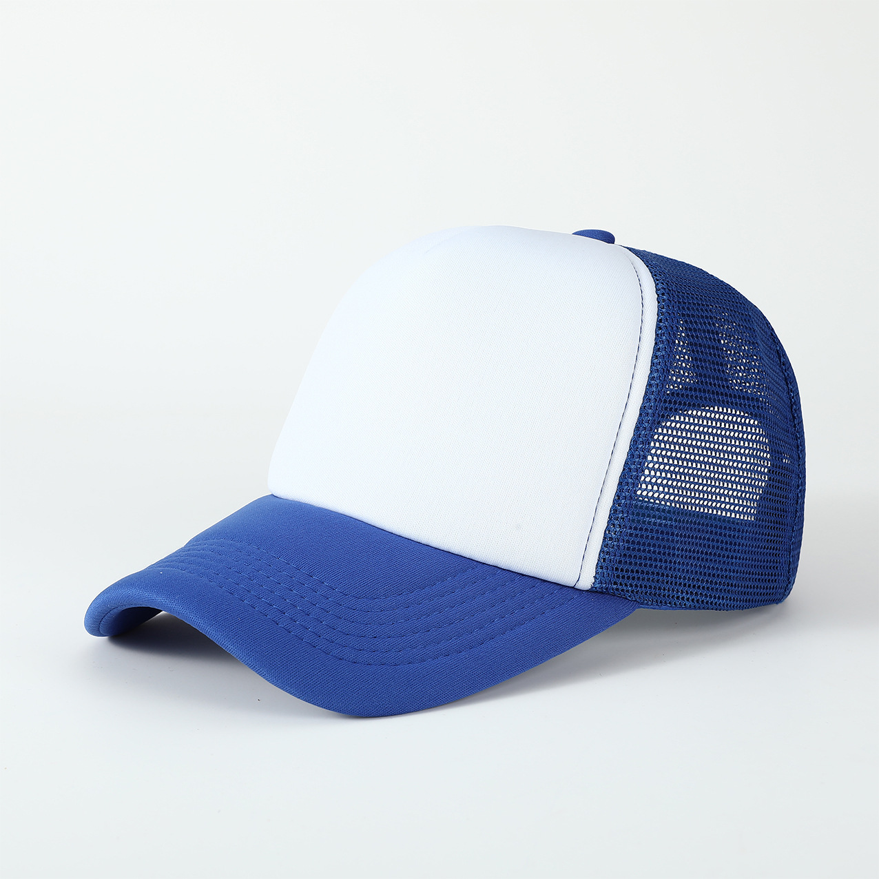 Azul con tapa blanca
