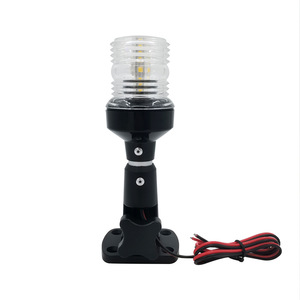 Lampe LED verticale réglable à ancrage 6 pouces, orientable à 360 degrés, avec support en aluminium pour bateau et yacht, pour modernisation et rénovation - Product Image 1