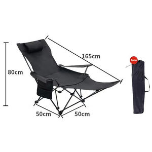 حديد محمول حديث للاستجمام في الهواء الطلق للتخييم استراحة الغداء حديقة ميزة مريحة للاسترخاء مسند القدمين - Product Image 4