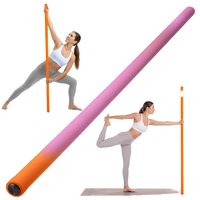 Bâton de yoga et de Pilates amélioré, 1,5 m, en acier allié robuste, réglable, pour la flexibilité, l'équilibre et la thérapie physique, unisexe
