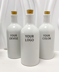 Botellas de cerámica personalizadas para cocina, juegos de vinagreras, dispensador de aceite de condimento y vinagre, botella de condimento de aceite de <span class=keywords><strong>oliva</strong></span> hecha a mano con corcho - Product Image 1