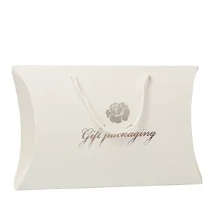 Custom Personality Pillow Packaging Paper Box Eco Friendly Clothes Packing Pillow Boxes with Handles
