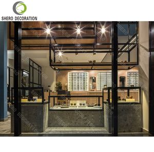 Optical Shop Design Custom Durable Optical Display Stands Wall Mounted Eyewear Display Cabinet For Optical Shop Furniture - Product Image 6