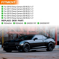 Feux arrière dynamiques séquentiels blancs et roses, feux de position latéraux 12V Chevrolet Camaro SS RS ZL1 LT 10-15, clignotants LED répétiteurs
