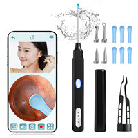 Endoscope Visuel Numérique HD avec Caméra d'Oreille WiFi, Éclairage LED, en ABS et Acier Inoxydable, Bâtonnet Portable pour l'Inspection du Cérumen