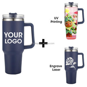 Vaso Térmico de Viaje Personalizado con Logotipo, de Acero Inoxidable, Ecológico, de 40 oz, con Asa y para - Product Image 5