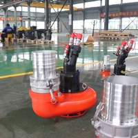 Pompe à boue submersible hydraulique à moteur à piston de 6 pouces pour le dragage, pompe centrifuge à sable robuste avec raccordement sur mesure