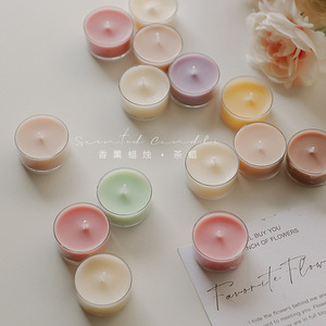 Piccolo colorato rotondo <span class=keywords><strong>di</strong></span> cera <span class=keywords><strong>di</strong></span> <span class=keywords><strong>soia</strong></span> candele profumate per matrimoni ambiente <span class=keywords><strong>di</strong></span> san valentino artigianale profumato tè cera regalo compagno - Product Image 1