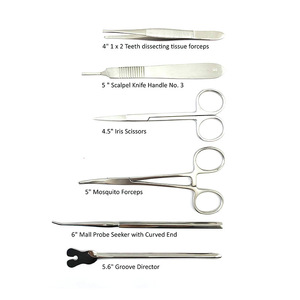 Best 22 Piece Dissection <b>Tool</b> <b>Set</b> Stainless Steel For Small Animal Teaching Lab Use - Product Image 5