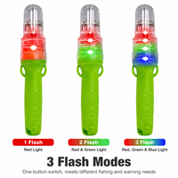 Balise de signalisation LED universelle alimentée par piles AA - Marqueur de filet de pêche portable et attracteur de calmar pour équipement marin