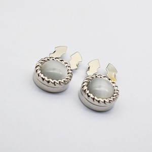 Boutons de manchette tendance et minimalistes en pierre œil-de-chat ronde, style français unisexe, couvre-boutons de chemise, fermoirs, couvre-boîte - Product Image 5