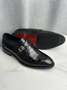 Mocasines de lujo de piel de cocodrilo Zapatos de vestir de piel de cocodrilo hechos a mano Zapatillas de piel de cocodrilo auténtica - Product Image 3