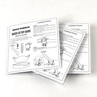 Impression de brochures personnalisées en gros pour usine avec impression couleur, pliage en deux parties, impression recto-verso sur papier d'art