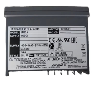 Um33a-000-01 Yokogawa Yokogawa Um33a-000-11 Um33a ตัวบ่งชี้ดิจิตอลพร้อมสัญญาณเตือน 100-240 VAC - Product Image 5