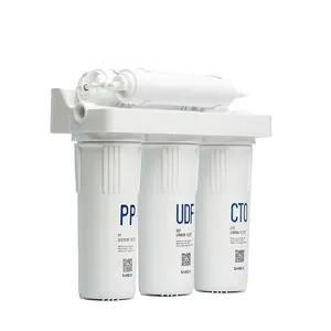 Alloggiamento del filtro domestico a 5 fasi filtro dell'acqua della bevanda della cucina del depuratore d'acqua dell'acciaio inossidabile UF con il rubinetto