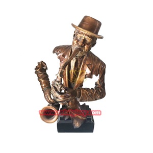 メタルアート彫刻天使クロステーマブロンズバスト像ホームヴィラリビングルーム装飾ファッションメタル - Product Image 5