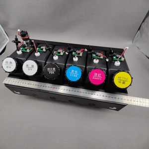 1.5l Ciss 6 <span class=keywords><strong>Ink</strong></span> Tank Cartridge liên tục số lượng lớn hệ thống cung cấp mực cho UV dtf Tank mực trắng với khuấy động cơ cho máy in UV - Product Image 2