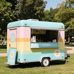 Kiosque de vente rapide 2025, chariots de vente mobiles, cuisine mobile, comptoir en acier inoxydable, camion de nourriture pour gâteaux - Product Image 5