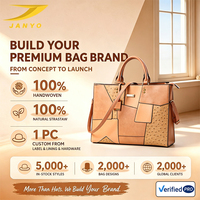 Sac fourre-tout patchwork personnalisé pour femme, en cuir PU grain d'autruche texturé, sac à main à poignée supérieure, sac à bandoulière et sac porté croisé