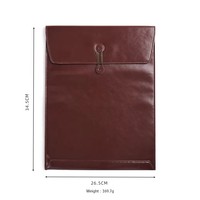 Carpeta de Archivos A4 de Cuero PU Impermeable Personalizada, Carpeta de Documentos para la Escuela y la Oficina, Bolsa Impermeable para Archivos