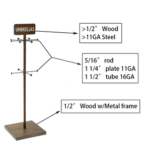 Trung Quốc Nhà máy 360 ° hiển thị đứng ô 2-Tier Tie bán lẻ hiển thị đồ đạc ô hiển thị giá để bán - Product Image 6