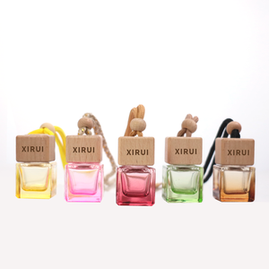 8ml rõ ràng Kính hương liệu khuếch tán đa hình dạng trang trí phụ kiện xe hơi với vít cap hương thơm xe treo chai thủy tinh - Product Image 4