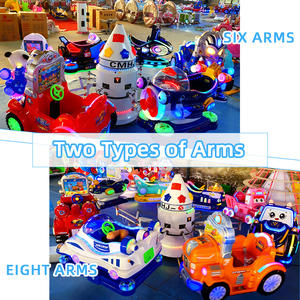 لعبة طائرة كهربائية صغيرة دوارة محمولة بسعر منخفض، 6/8 مقاعد، جذب ترفيهي للأطفال في مدن الملاهي والمراكز التجارية - Product Image 2