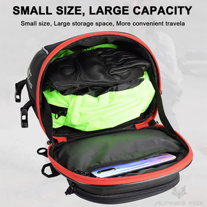 Sac de selle pour moto, sac de siège arrière imperméable pour motocross, sac à bandoulière pour moto, sac à dos de moto avec housse de pluie - Product Image 2