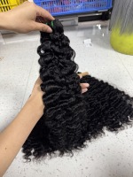 Extensions de Cheveux Humains Naturels 100% Non Traités, Bouclés en Spirale Birmanes 12A 15A, Cheveux Bruts Vietnamiens, Tissage de Beauté