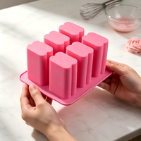 Moule en silicone Candyer à 6 cavités rectangulaires pour savon artisanal, gâteau au chiffon, mousse et pâtisserie DIY