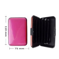 Estuche de Aluminio para Tarjetas, Color Metálico, Impermeable, para Tarjetas de Crédito, de Identificación, Multifuncional