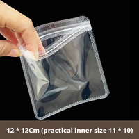 ZNZF005 Sacs auto-adhésifs en PVC transparent double face durables avec trou de suspension, imperméables et recyclables pour bijoux, artisanat et petites entreprises