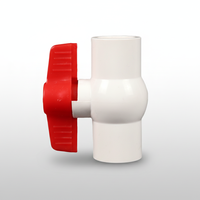 Vanne à boisseau sphérique en PVC chinoise en gros, norme ISO, 20-110 mm, personnalisée par les fabricants de systèmes d'alimentation en eau