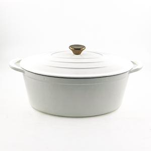 <span class=keywords><strong>Prix</strong></span> d'usine, <span class=keywords><strong>cocotte</strong></span> en <span class=keywords><strong>fonte</strong></span> émaillée de couleur blanche de 7,7 L, <span class=keywords><strong>cocotte</strong></span> ovale pour rôtir la dinde, <span class=keywords><strong>cocotte</strong></span> en <span class=keywords><strong>fonte</strong></span> de couleur blanche - Product Image 3