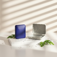 Boîtes en plastique jetables pour cosmétiques, boîtes rectangulaires en PP pour soins de la peau, gaufrage personnalisé, couleur personnalisée, étui à poudre compact vide