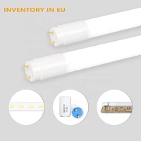 Entrepôt UE Livraison rapide en 3 jours 9w 12w 15w 20w 22w 3000-6500k Tube de lumière LED sans scintillement 600 1200mm T8 Tube de verre LED