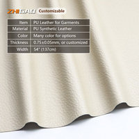 Tissu en cuir PU grainé de luxe avec envers en daim, super doux, simili cuir végétalien synthétique pour vêtements haut de gamme, vestes et manteaux