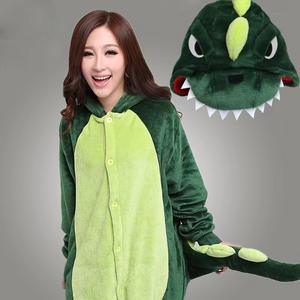 T-Rex Green <strong>Dinosaur</strong> Pajama Jumpsuit <strong>Costume</strong> for <strong>Kids</strong> Boys and Girls - Product Image 5