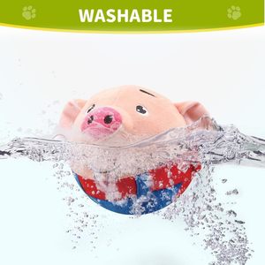 Nuevo Juguete Electrónico Interactivo para Perros con Forma de Cerdo de Dibujos Animados, Recargable por USB, Pelota Saltarina para Mascotas, Juguete de Peluche con Sonido para Perros - Product Image 3