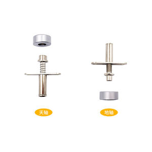 Accessoires de fixation en alliage d'aluminium traditionnels pour cloisons de salle de bain, salon, placard - Design moderne réglable - Product Image 1