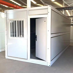 Venta al por mayor de acero ligero prefabricado Bungalow impermeable plegable contenedor casa móvil portátil plegable edificio de oficinas - Product Image 2