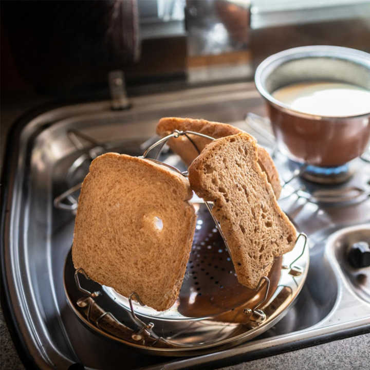 Folding Camp Stove Toaster - Perfect for Outdoor Camping