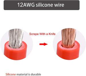 3FT 12AWG 실리콘 재킷 방수 2 핀 총알 빠른 연결 헤비 듀티 와이어 하네스 SAE to SAE 연장 자동 전원 케이블 - Product Image 3