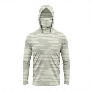 Camiseta de Pesca para Hombre, Personalizada con Logotipo, Talla Grande, Transpirable, de Manga Larga, Secado Rápido, Protección UV UPF 50, Duradera, de Spandex/Poliéster - Product Image 3