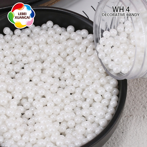 Perles de sucre blanc, 50 pièces de toute taille, pour cupcakes, glaçage et chocolat, décoration, composants pour boulangerie, fabrication - Product Image 5