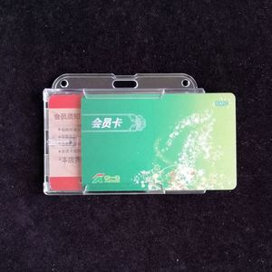 Cheapest Clear Color Rigid Plastic Two <b>Id</b> Card Badge <b>Holder</b> - Product Image 2