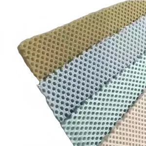 100% polyester 3D entretoise maille tissu respirant Air maille tissu pour siège coussin cartable épaule ceinture bagages